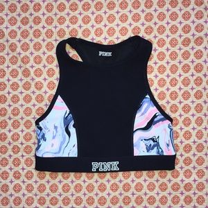 VS PINK marble print sports bra sz SM